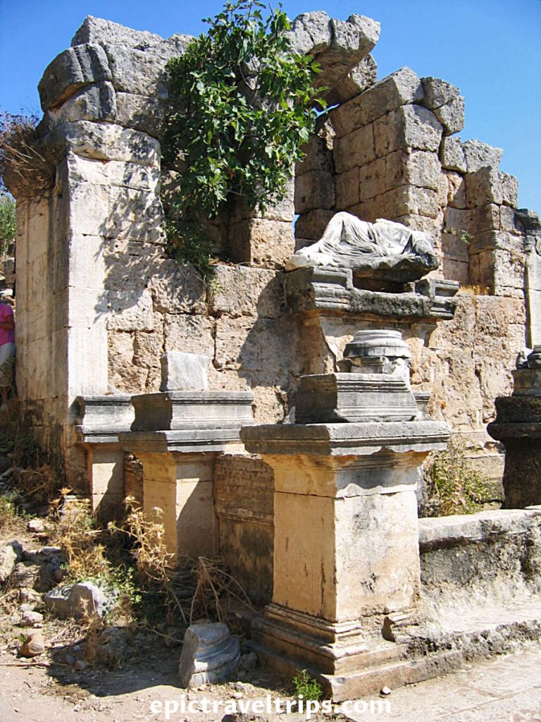 Perge Nymphaeum fountain remains