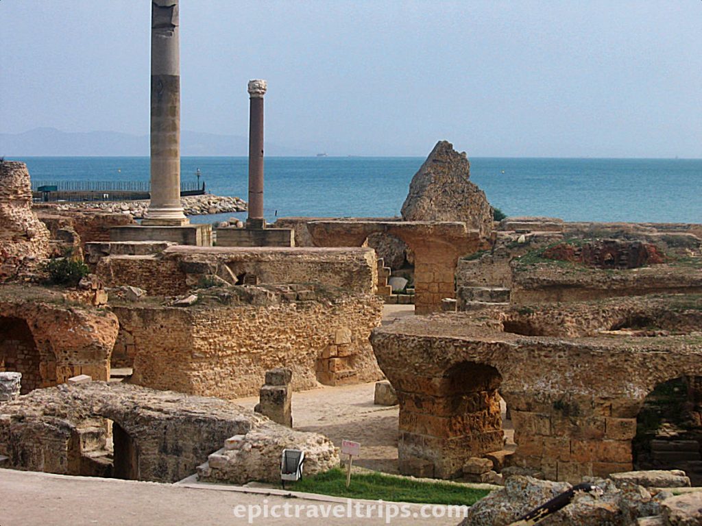 Carthage at the sea in Tunis City