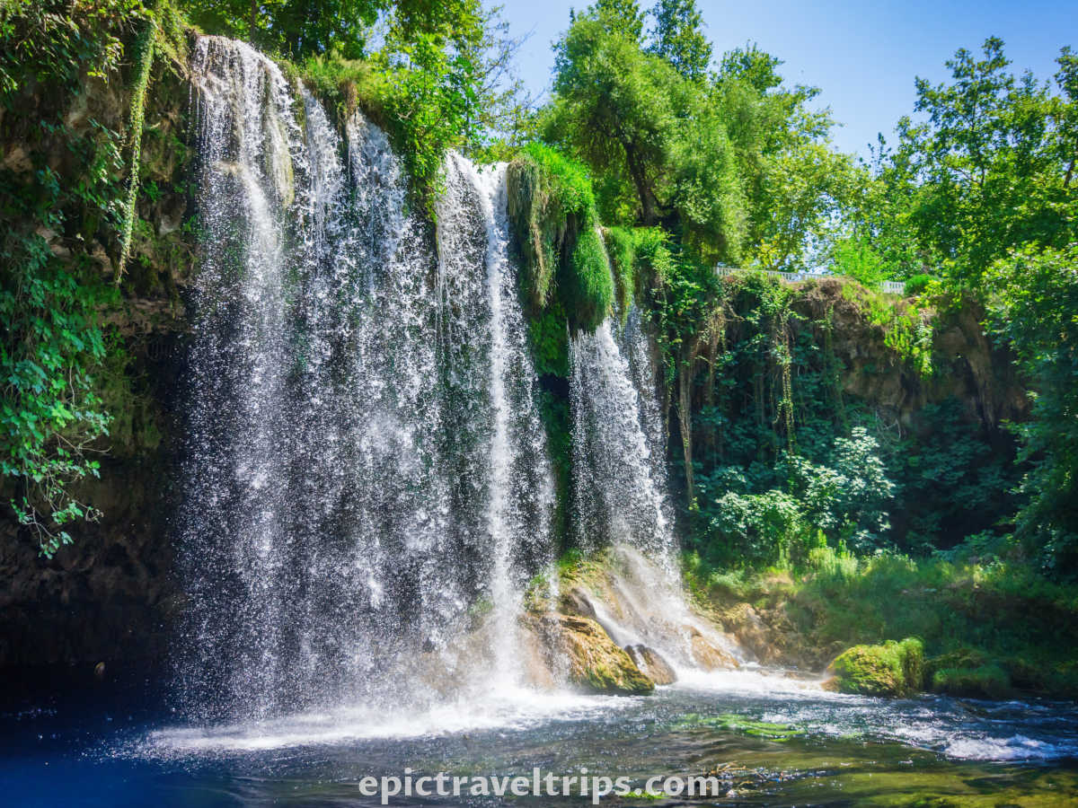 Upper Duden waterfalls in Antalya.