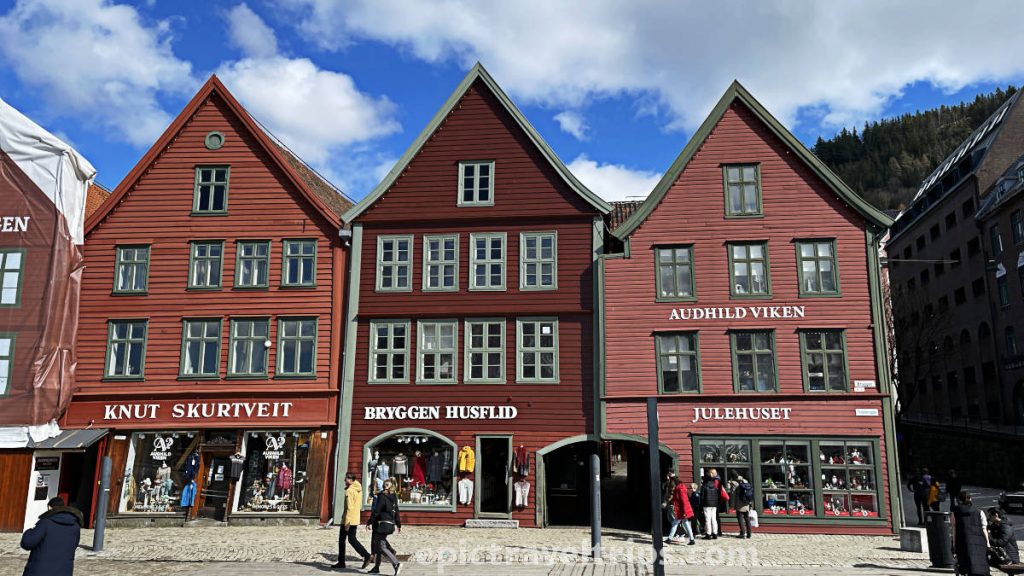 Bergen Bryggen houses in Norway