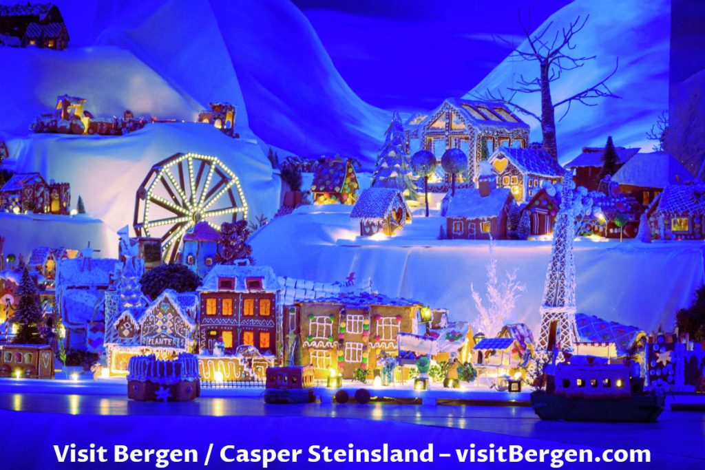 Pepperkake byen (Gingerbread city) at Bergen in Norway