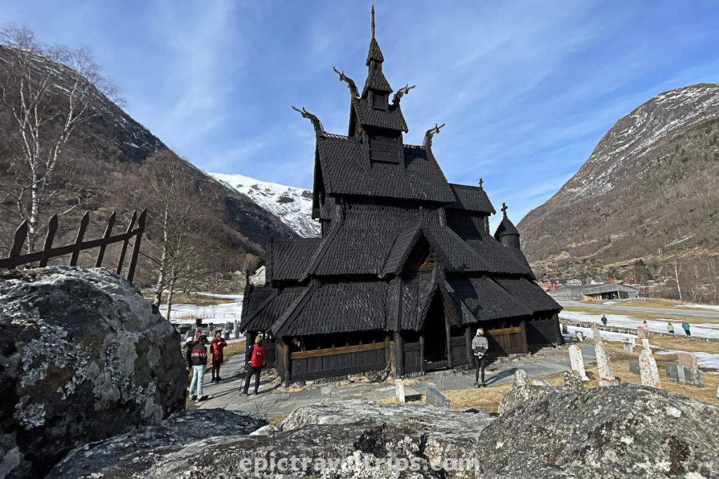 Borgund stave church in Norway.