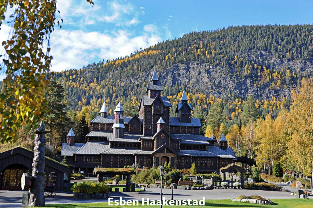 Fairytale Castle in Hunderfossen Adventure Park near Lillehammer and Hafjell in Norway.