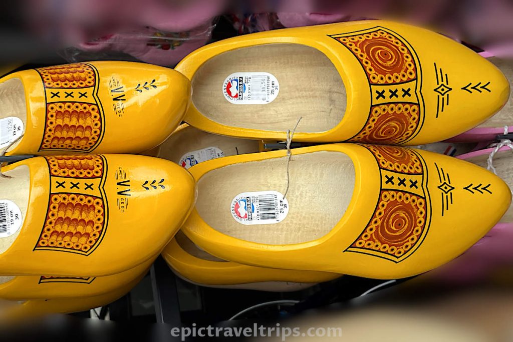 Typical dutch clogs (klompen) at Volendam in The Netherlands