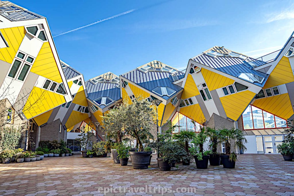 Yellow Cube Houses are a set of innovative houses built in Rotterdam in The Netherlands.
