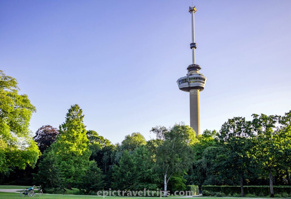 Euromast Observation Tower at Rotterdam in The Netherlands.
