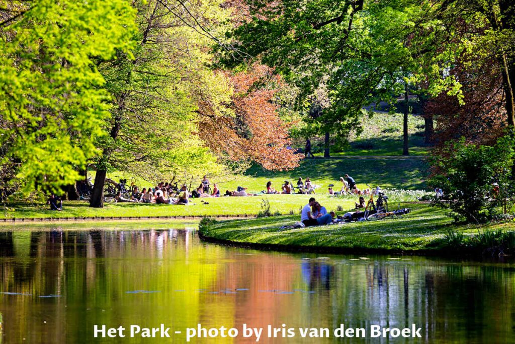 Het Park near Euromast observation tower at Rotterdam in The Netherlands.