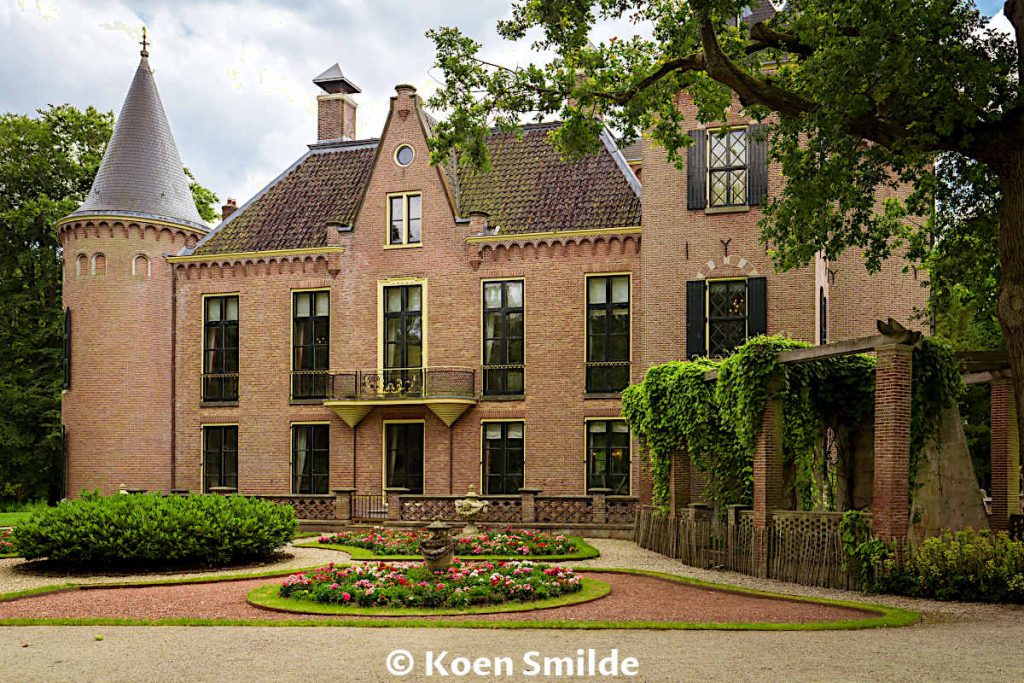 Keukenhof Castle with a garden near Amsterdam in The Netherlands.