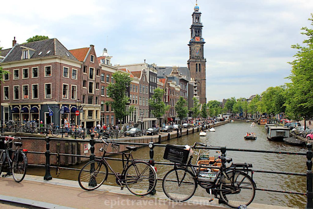 Westerkerk Church in Amsterdam in The Netherlands.